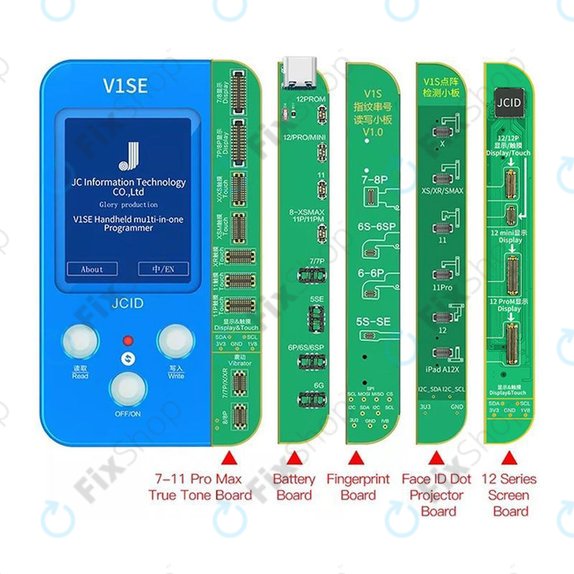 JC V1SE Programmer + LCD, baterija, otisak prsta, Face ID i ploče serije 12 (iPhone 7 - 12 Pro Max)