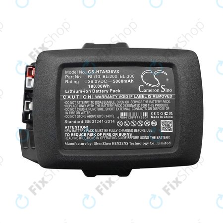 Baterija za Husqvarna 110il, 525ilxt, 5000mAh, Li-Ion, 36V, BLi10, BLi200, HQ