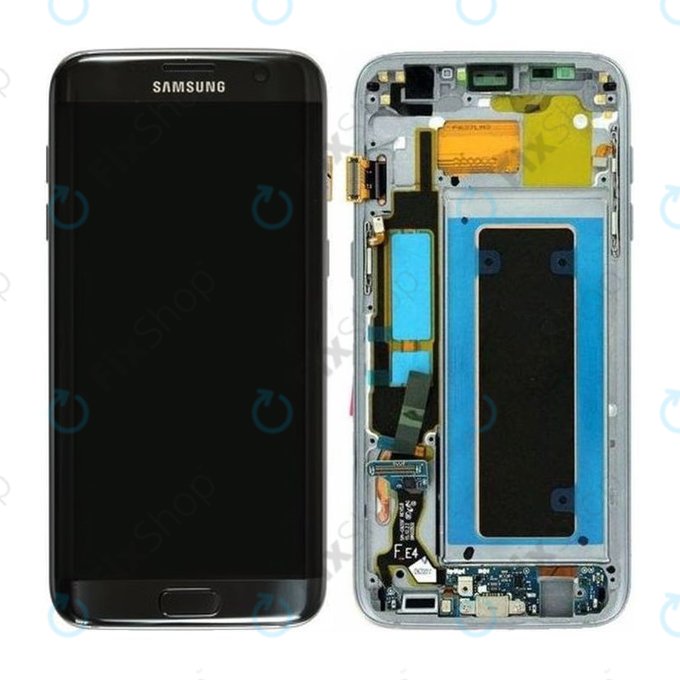 Samsung Galaxy S7 Edge G935F - LCD zaslon + zaslon osjetljiv na dodir + okvir (crni) - GH97-18533A, GH97-18594A, GH97-18767A Originalni servisni paket