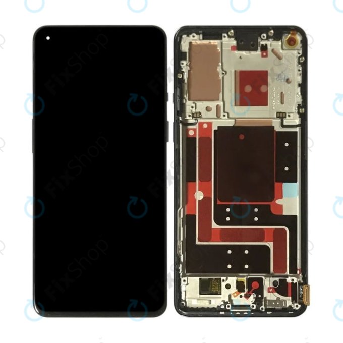 OnePlus 9 - LCD zaslon + zaslon osjetljiv na dodir + okvir (crni) TFT