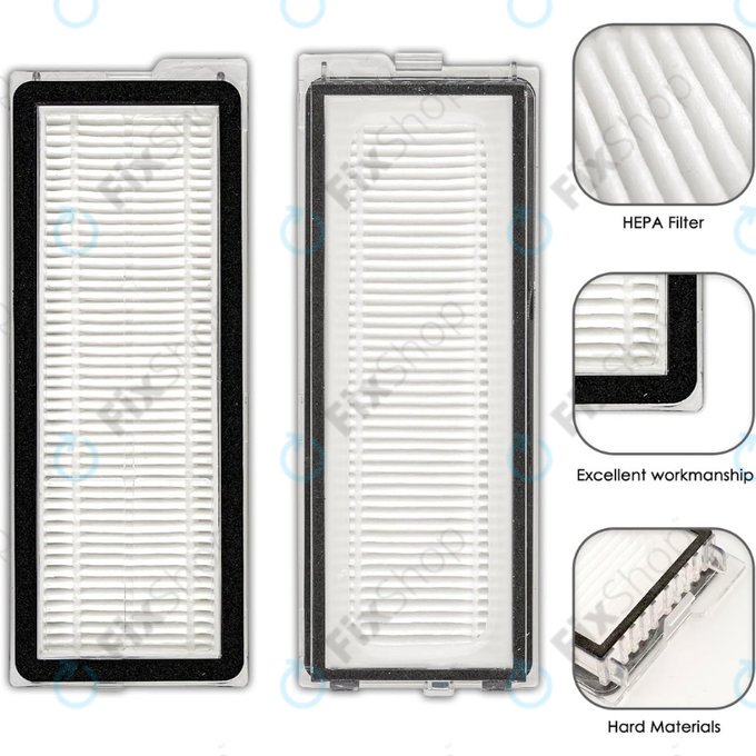 HEPA filter, 2 kom za Xiaomi Roborock Qrevo Curv, Qrevo Edge, Qrevo MaxV, Qrevo Pro, Qrevo Plus, QV-series