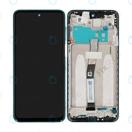 Xiaomi Redmi Note 9 Pro - LCD zaslon + zaslon osjetljiv na dodir + okvir (Tropsko zelena) - 560004J6B200 Originalni servisni paket