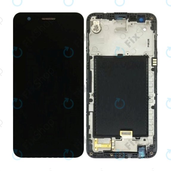 LG K10 M250N (2017) - LCD zaslon + zaslon osjetljiv na dodir + okvir (Black) TFT