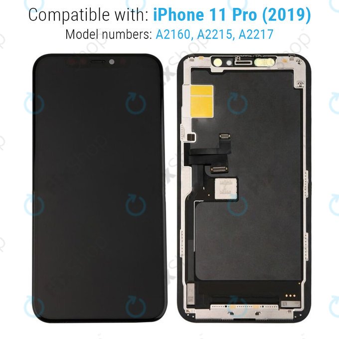 Apple iPhone 11 Pro - LCD zaslon + zaslon osjetljiv na dodir + okvir - 661-15931 Originalni servisni paket