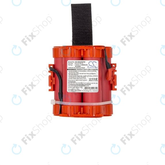 Flymo 1200R-serija, Gardena R40, R50, R70, R80-serija, Husqvarna 105, 305, 308-serija, McCulloch ROB R-serija - Baterija 574 47 68-01 2500mAh HQ