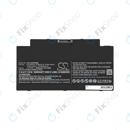 Baterija za Fujitsu Lifebook AH77, A556, A3510, U536, 4050mAh, Li-Pol, 10.8V, CP641484-01, HQ