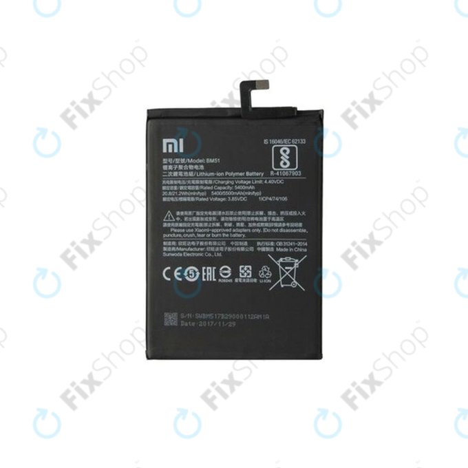 Xiaomi Mi Max 3 M1804E4A - Baterija BM51 5400mAh - 46BM51A01093, 46BM51A02093 Originalni servisni paket