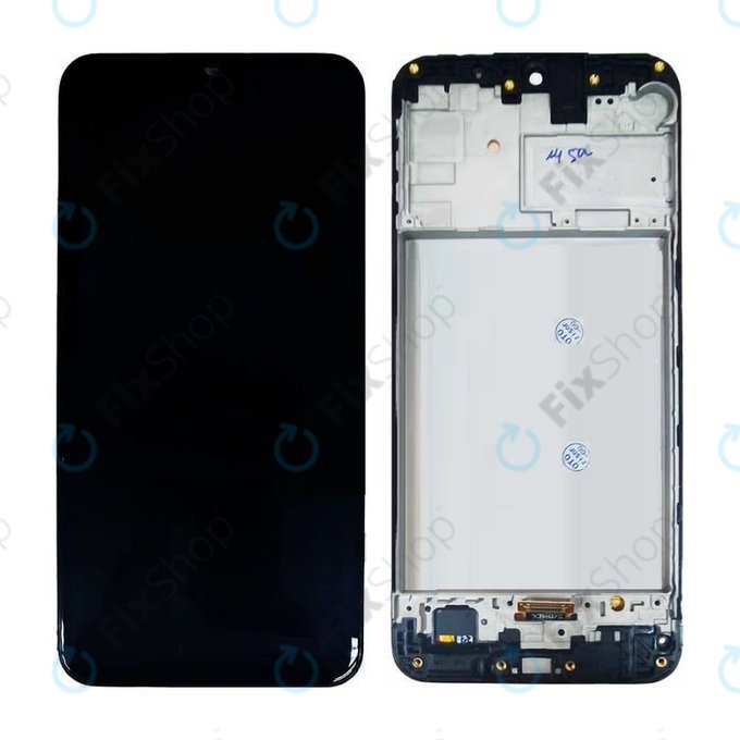 Samsung Galaxy M21 M215F - LCD zaslon + zaslon osjetljiv na dodir + okvir (Black) OLED