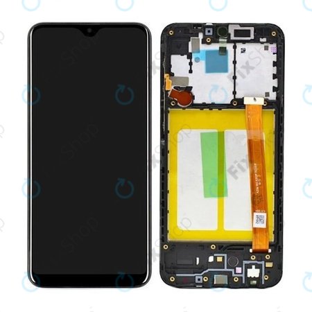 Samsung Galaxy A20e A202F - LCD zaslon + zaslon osjetljiv na dodir + okvir (crni) - GH82-20229A, GH82-20186A Originalni servisni paket