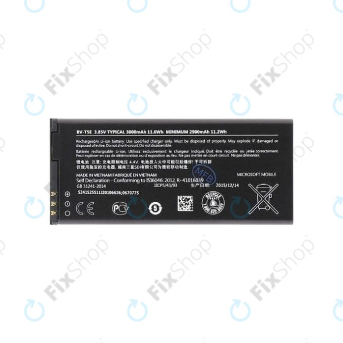 Microsoft Lumia 950, 950 LTE, 950 Dual - Baterija BV-T5E 2900mAh