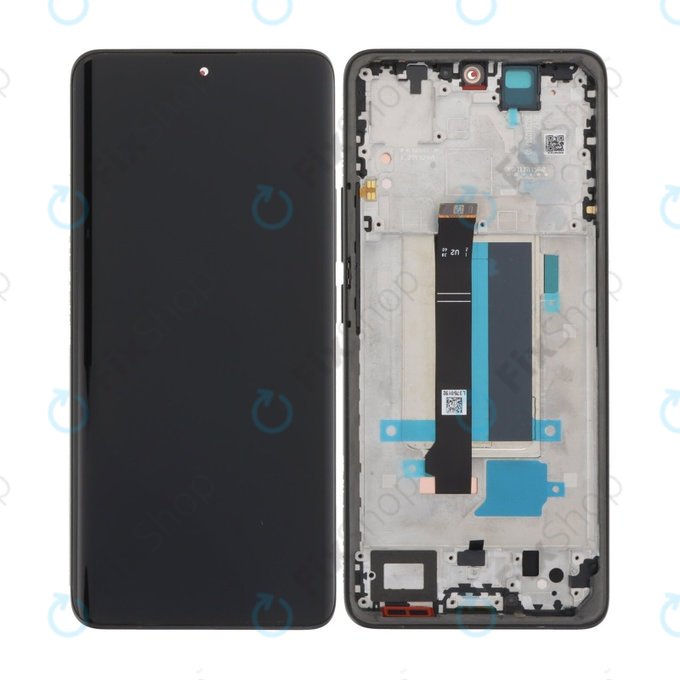 Xiaomi Redmi Note 13 Pro+ 23090RA98C - LCD zaslon + zaslon osjetljiv na dodir + okvir (Fushion Black) TFT