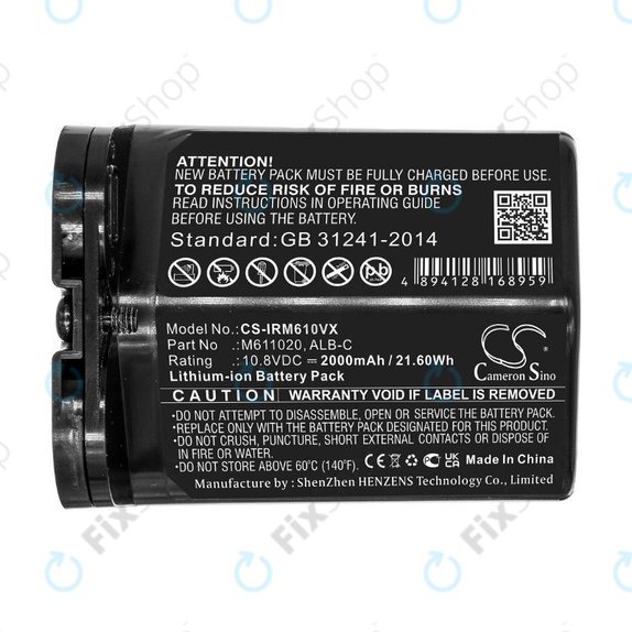 iRobot Braava jet m6 - Baterija ALB-C, M611020 2000mAh HQ