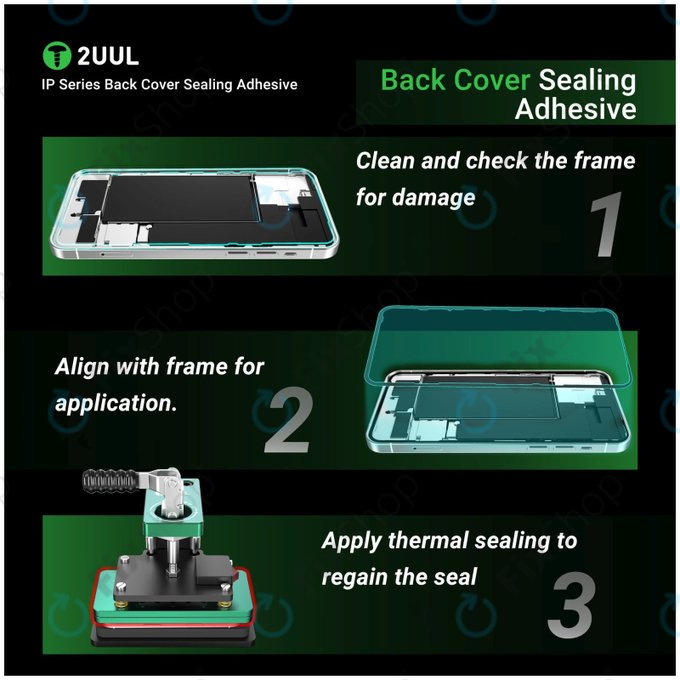 Ljepilo za brtvljenje stražnjeg stakla za iPhone 15 Pro Max, 2UUL BA15PM, (5 kom)