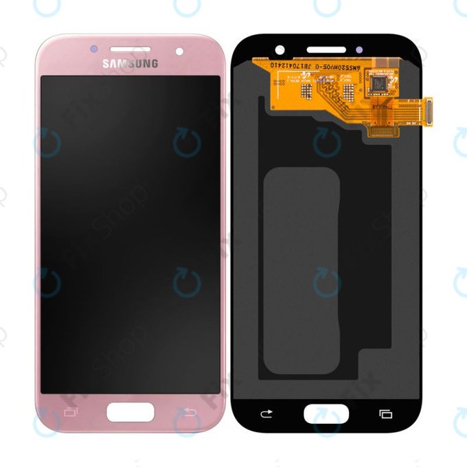 Samsung Galaxy A5 A520F (2017) - LCD zaslon + zaslon osjetljiv na dodir (peach cloud) - GH97-19733D, GH97-20135D originalni servisni paket
