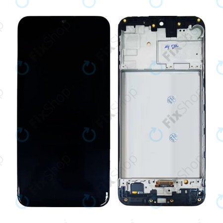 Samsung Galaxy M21 M215F - LCD zaslon + zaslon osjetljiv na dodir + okvir (Black) OLED