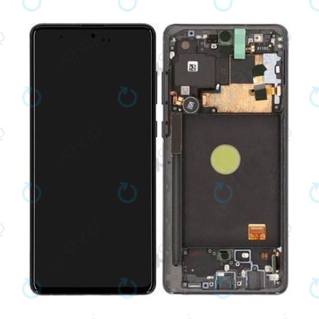 Samsung Galaxy Note 10 Lite N770F - LCD zaslon + zaslon osjetljiv na dodir + okvir (Aura Black) - GH82-22055A, GH82-22192A, GH82-22193A, GH82-22194A Originalni servisni paket