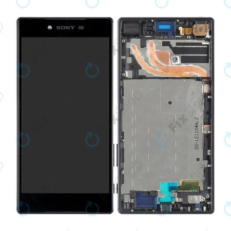 Sony Xperia Z5 Premium Dual E6883 - LCD zaslon + zaslon osjetljiv na dodir + okvir (crni) - 1299-0682 Originalni servisni paket