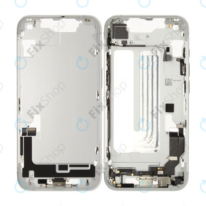 Srednji okvir s baterijom za iPhone 16e | White | ZD076-00698 | Genuine Apple