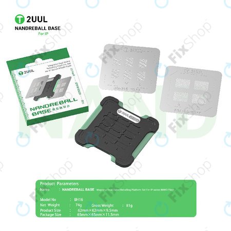 Magnetska baza za reballing NAND memorije, dvostrana, 2UUL BH16