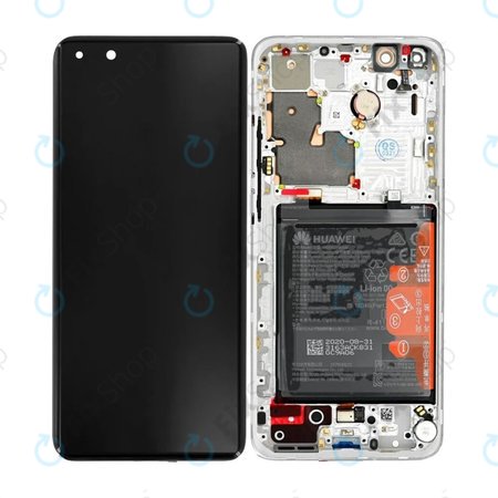 Huawei P40 Pro Plus - LCD zaslon + zaslon osjetljiv na dodir + okvir + baterija (bijela keramika) - 02353RBJ Originalni servisni paket