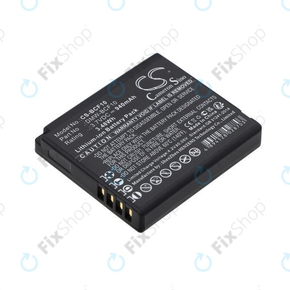Baterija za Panasonic Lumix DMW-BCF10, 940mAh, Li-Ion, 3.7V, DMW-BCF10, HQ
