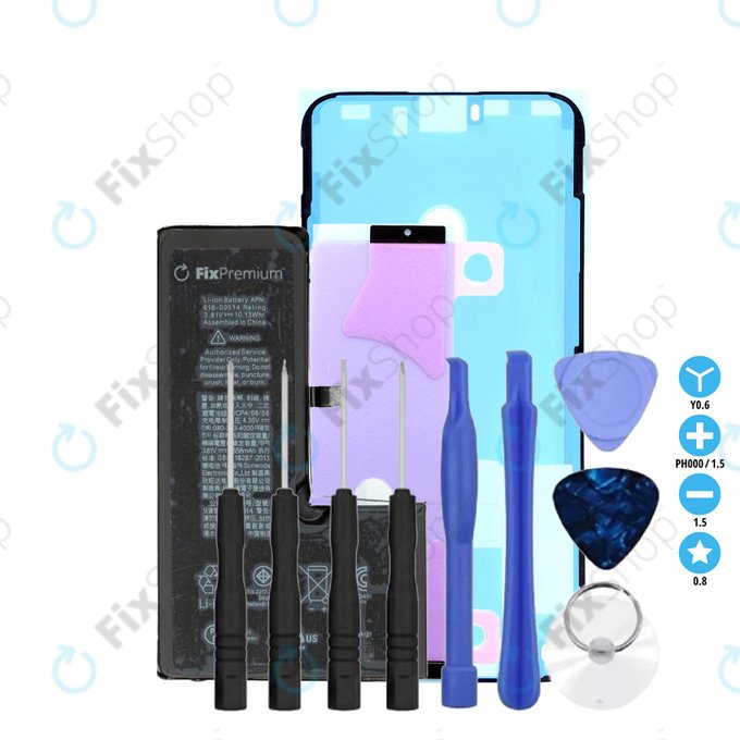 Apple iPhone XS - Baterija 2658mAh FixPremium + Ljepilo za baterije + Ljepilo za LCD + Set alata - Multipack