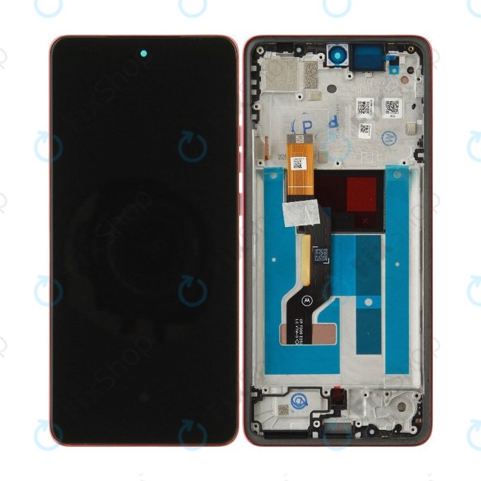 Zaslon za Motorola Moto G86 5G, Zaslon osjetljiv na dodir s okvirom, Chrysanthemum, 5D68C30477, Genuine Service Pack