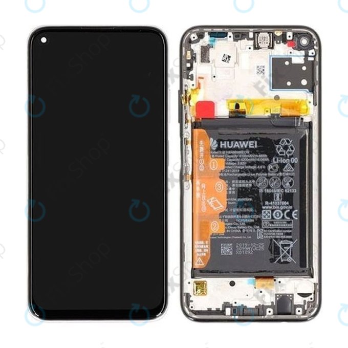 Huawei P40 lite - LCD zaslon + zaslon osjetljiv na dodir + okvir + baterija (Breathing Crystal) - 02353KFV