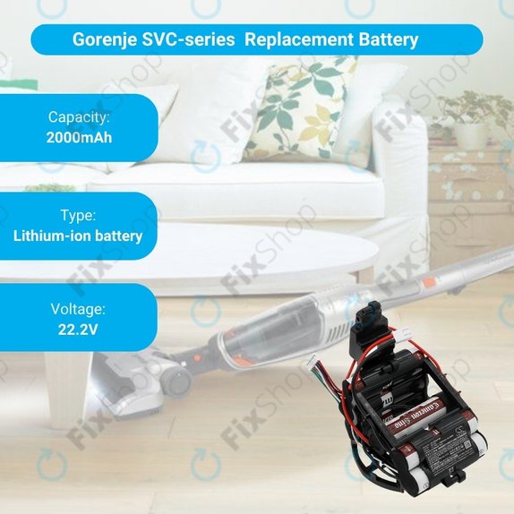 Gorenje SVC-series - Baterija 861790 Li-Ion 22.2V 2000mAh HQ
