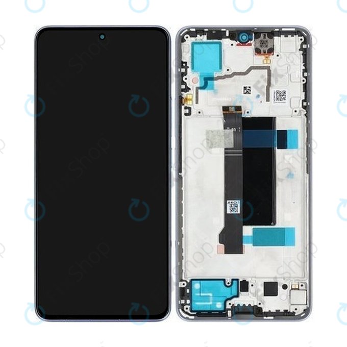 Xiaomi Redmi Note 13 Pro 5G 2312DRA50C - LCD zaslon + zaslon osjetljiv na dodir + okvir (Midnight Black) - 5600030N1600 Genuine Service Pack