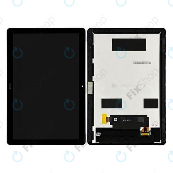 Huawei MediaPad T5 10.1 - LCD zaslon + zaslon osjetljiv na dodir + okvir (crni) - 02352DPC, 02352DPT