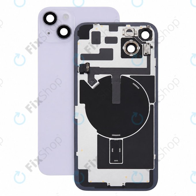 Staklo stražnjeg kućišta za iPhone 14 Plus, Purple, Pulled A