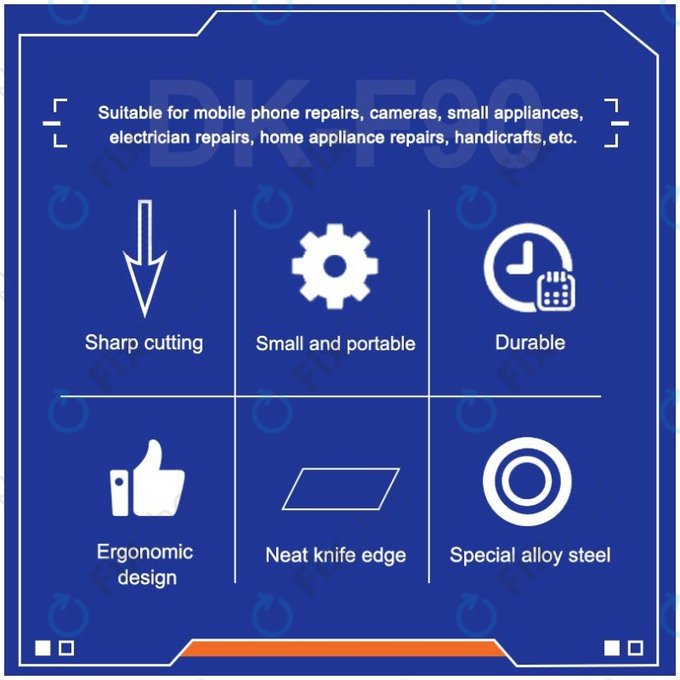 Relife DK-F90 - Pravokutne Ravne Kliješte