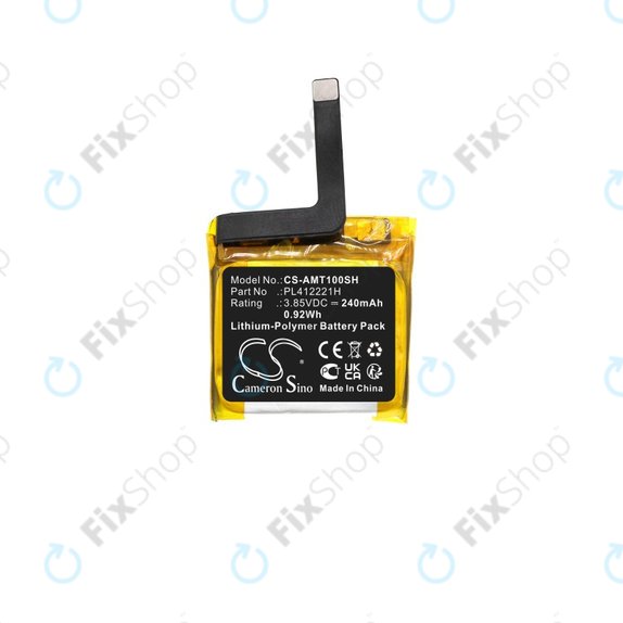 Baterija za Amazfit GTS, 240mAh, Li-Pol, 3.85V, PL412221H, HQ