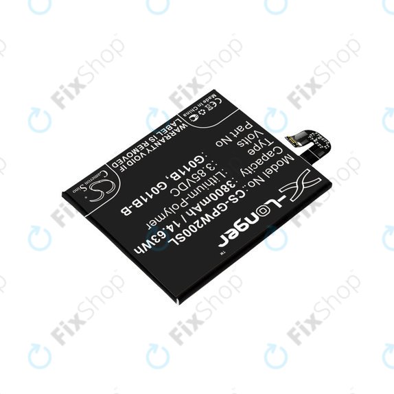 Baterija za Google Pixel 2 XL G011C, 3800mAh, Li-Pol, 3.85 V, G011B, HQ
