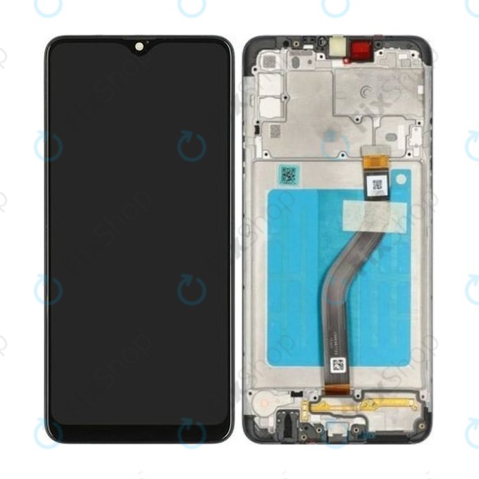 Samsung Galaxy A20s A207F - LCD zaslon + zaslon osjetljiv na dodir + okvir (crni) - GH81-17774A Originalni servisni paket