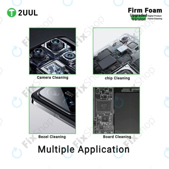 2UUL SC07 - Podloge za čišćenje visoke gustoće za kameru, čipove i PCB (500 kom)