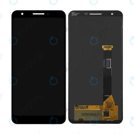 Google Pixel 3a - LCD zaslon + zaslon osjetljiv na dodir (samo crni) - 20GS4BW0001 Originalni servisni paket