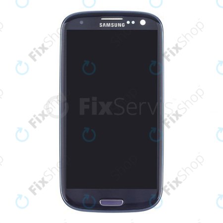 Samsung Galaxy S3 i9300 - LCD zaslon + zaslon osjetljiv na dodir + okvir (Pebble Blue) OLED