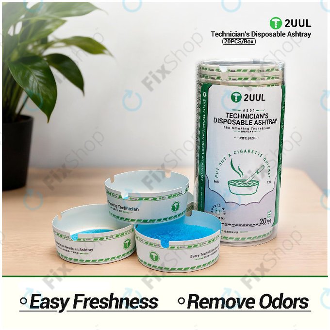 Jednokratna pepeljara za tehničare, 2UUL AS01, 20kom/kutija