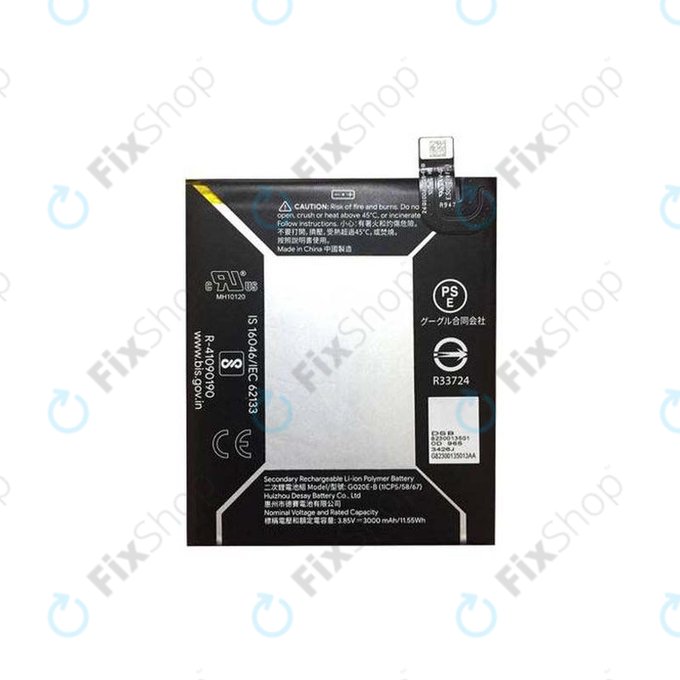 Google Pixel 3a - Baterija G020E-B 3000 mAh - G823-00105-01 Originalni servisni paket