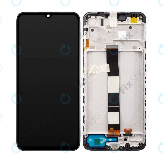 Xiaomi Redmi 10A 220233L2C 220233L2G - LCD zaslon + zaslon osjetljiv na dodir + okvir (Black) TFT