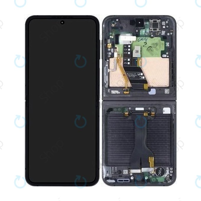 Samsung Galaxy Z Flip 6 F741B - LCD zaslon + zaslon osjetljiv na dodir + okvir (Crafted Black) - GH82-35014E Genuine Service Pack