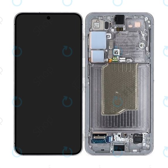 Samsung Galaxy S25 - LCD zaslon + zaslon osjetljiv na dodir + okvir (Silver Shadow) OLED