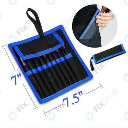 ESD Antistatički set pinceta od nehrđajućeg čelika 9u1