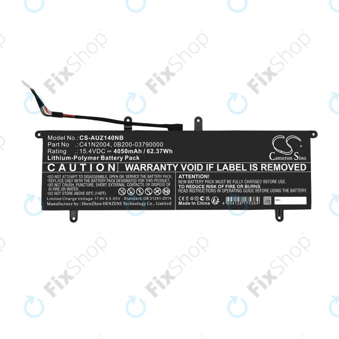 Baterija za Asus ZenBook DUO 14, 4050mAh, Li-Pol, 15.4V, C41N2004, HQ