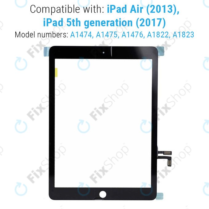 Apple iPad Air, iPad (5. generacija 2017.) - Zaslon osjetljiv na dodir (crni)