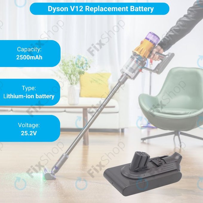 Dyson V12 - Baterija 965470-01 Li-Ion 25.2V 2500mAh