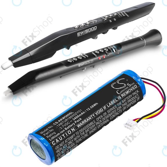 Baterija za Akai 5000 Solo, Ewi 5000, 3400mAh, Li-Ion, 3.7V, 1ABTUR18650ZY01, HQ