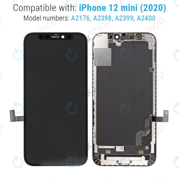 Apple iPhone 12 Mini - LCD zaslon + zaslon osjetljiv na dodir + okvir Refurbished